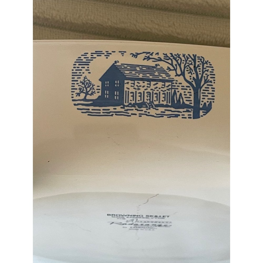 Vintage Amana Radarange by Corning Blue Colonial House Browning Casserole Baking - Picture 3 of 12